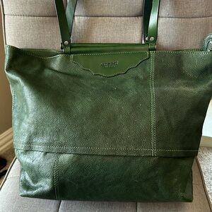 Women's Genuine Leather Holly Leaf Tote Bag